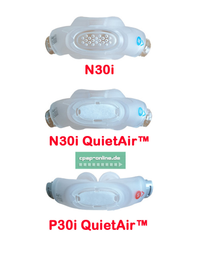 ResMed - AirFit P30i Nasenpolster- QuitAir vent