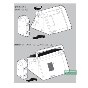 Anschlu� an prisma LINE oder prisma Vent Serie