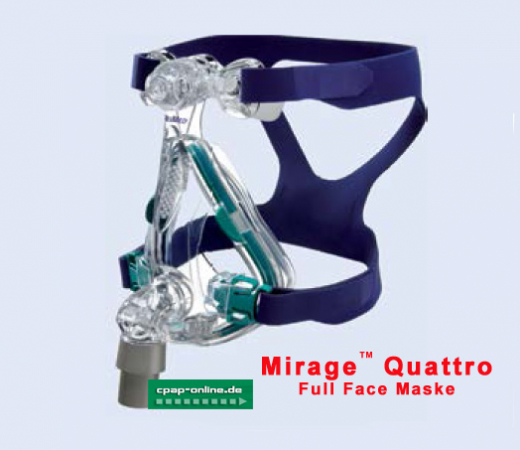 ResMed - Mirage Quattro - FullFace Maske - Kniestck